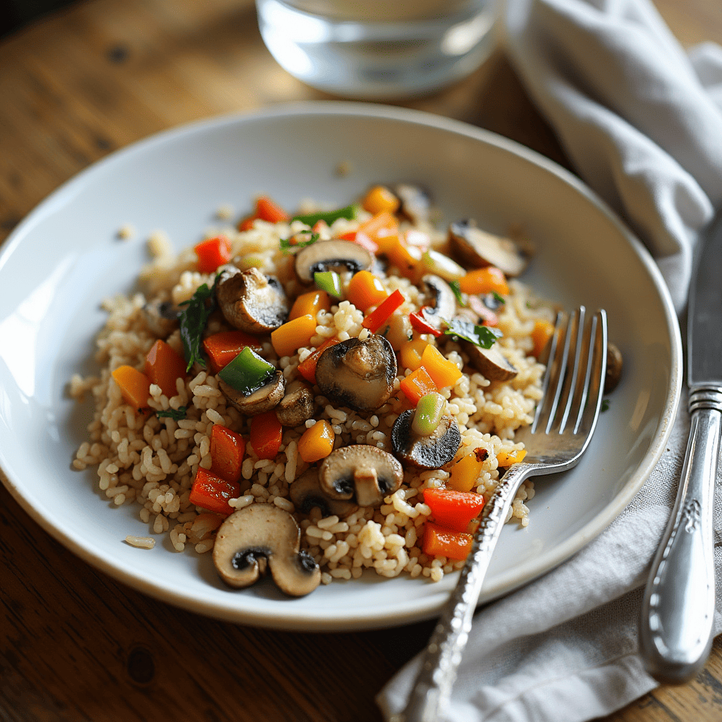 mushroom_and_bell_pepper_rice